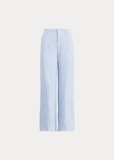 Women's Polo Ralph Lauren Linen Wide-Leg Pants | 647801AIL